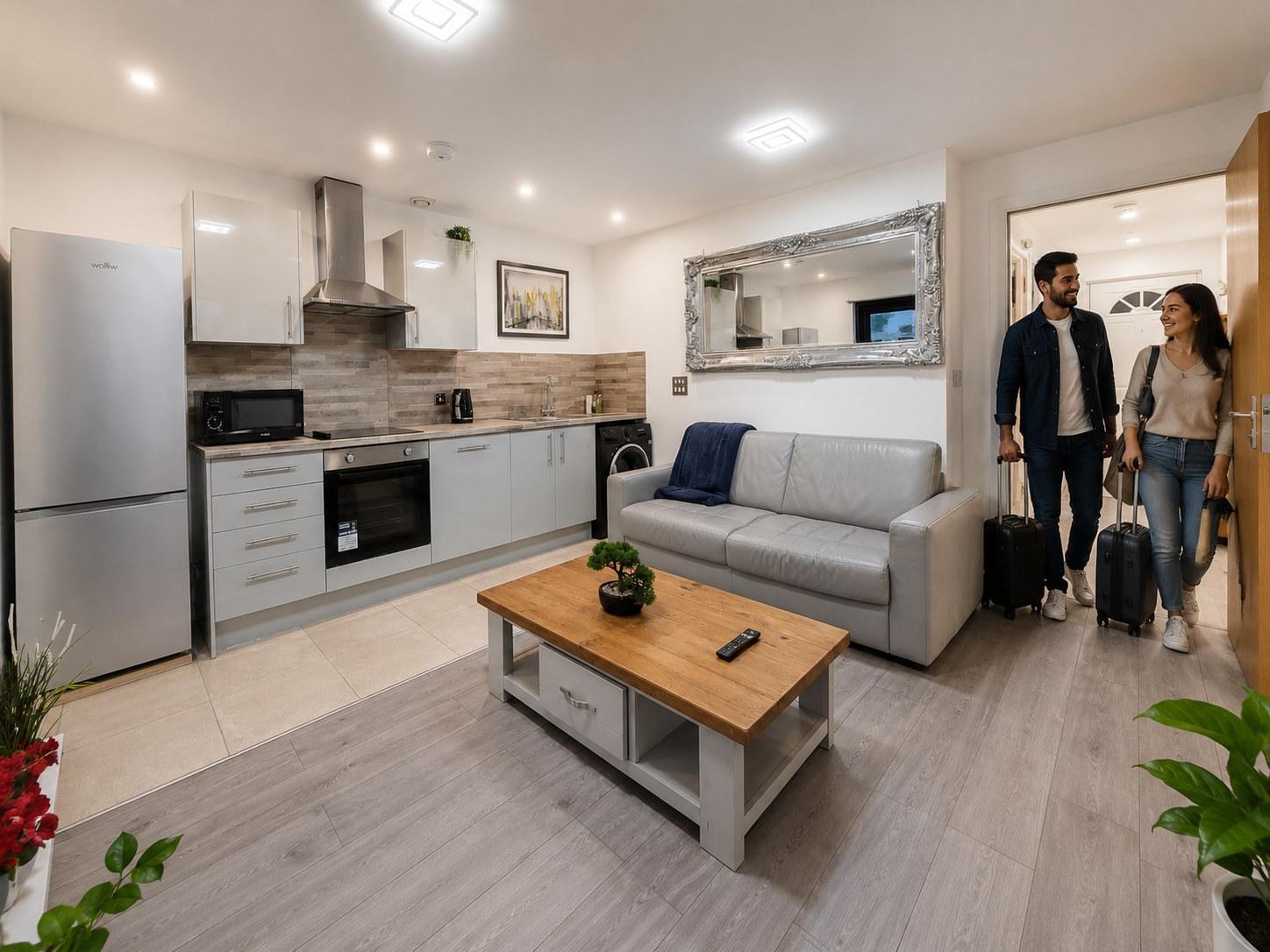 Inclusive 1BR Central Abode w Parking and Balcony2