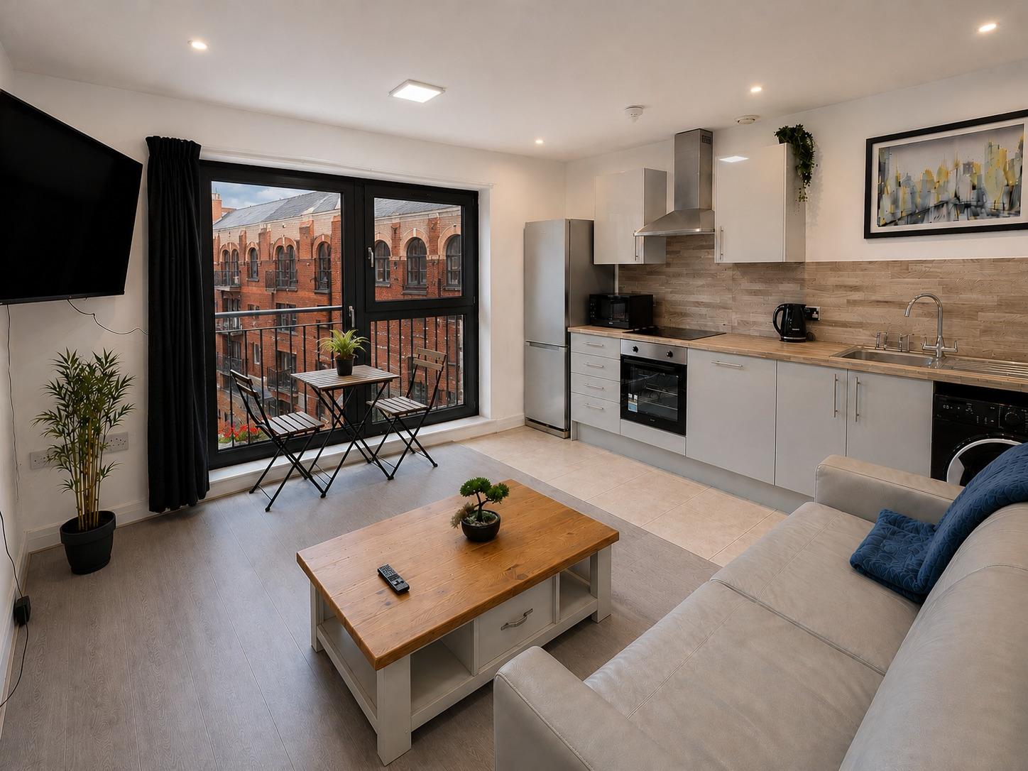 Inclusive 1BR Central Abode w Parking and Balcony